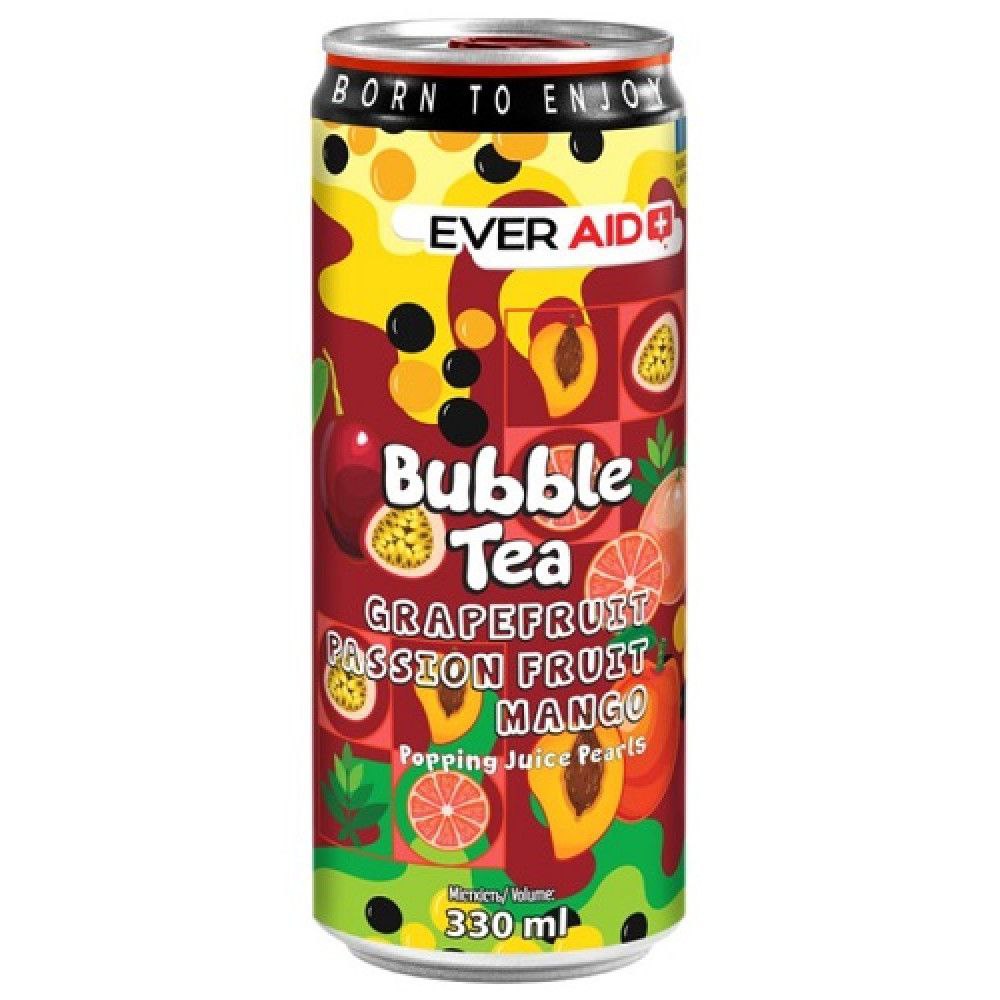 Напій б/а Ever Aid Bubble Tea Grapefruit Passion Fruit Mango 0.33 л з/б